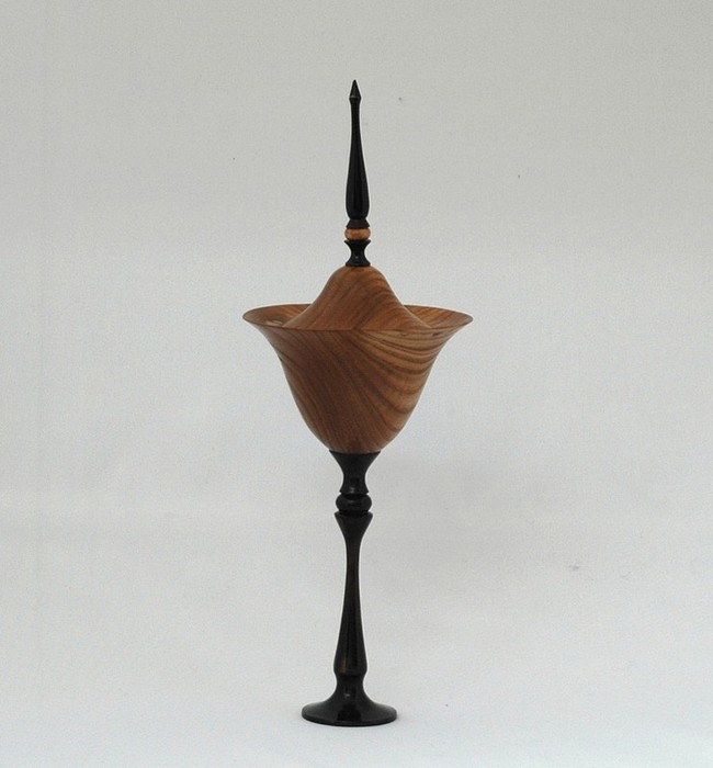 Russian Olive Lidded Goblet